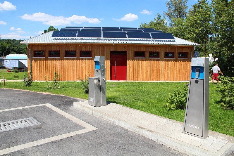 Reisemobilhafen auf der Badehalbinsel Absberg