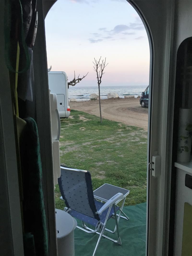 morgenlicher Blick aufs Meer