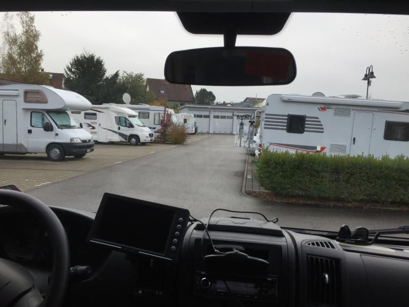 Blick aus Pixxel am Morgen 15.10.16 - sehr viele Womos....