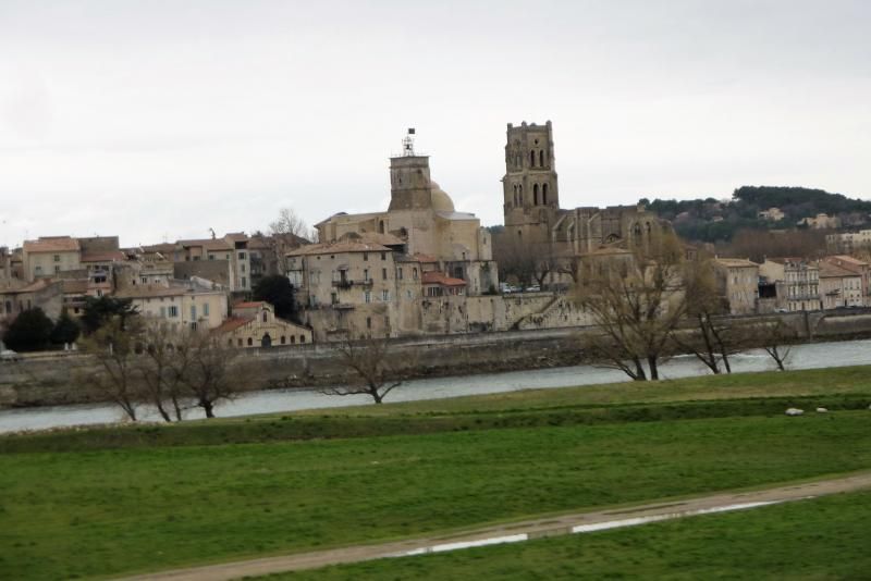 Fahrt entlang der Rhone