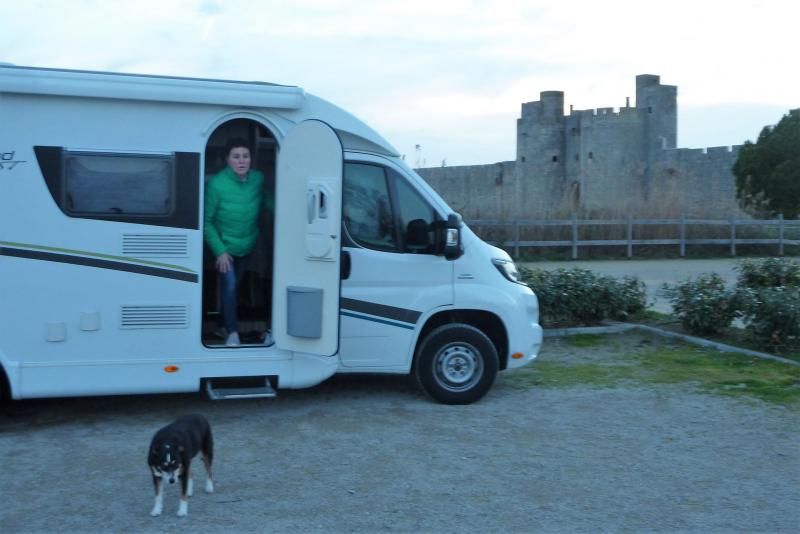 Ankunft Stellplatz Aigues Mortes