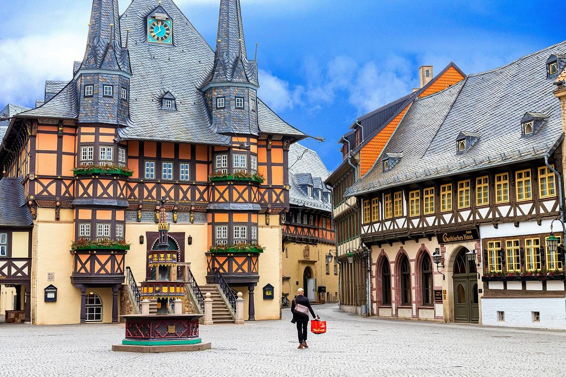 Historisches Rathaus mit Fachwerk, Wernigerode 