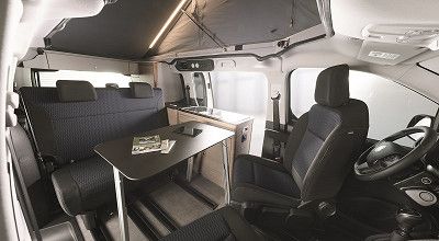 Innenraum im Dethleffs Urban Camper Globevan Fiat