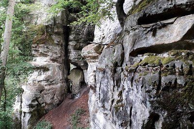 Rocks in the forest near Consdorf