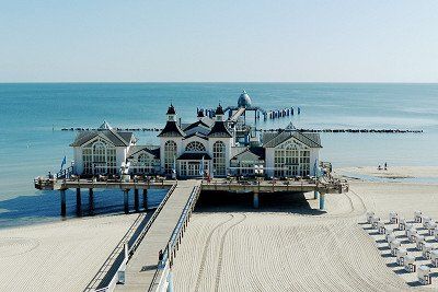 Blick auf die Seebrücke in Sellin