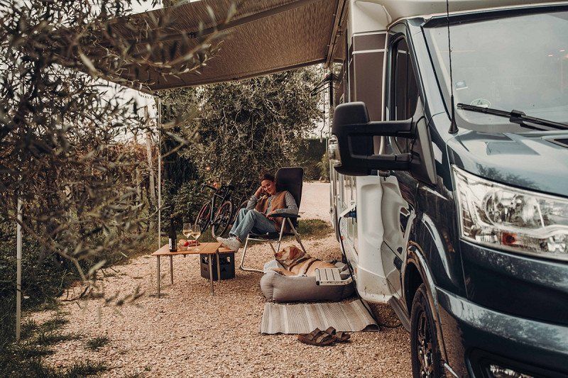 Campingplätze für den Winter im Süden