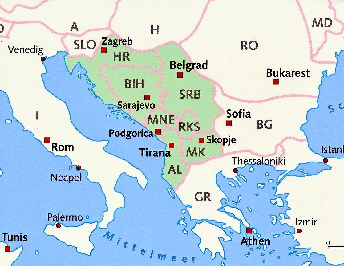 .Ungarn, Serbien, Nordmazedonien, Albanien und darüber hinaus