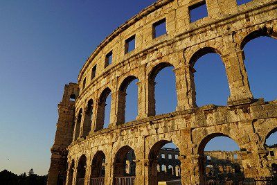 Roman amphitheatre in Pula