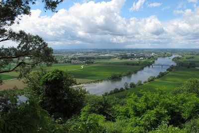 Blick auf die Donau vom Donaupanoramaweg