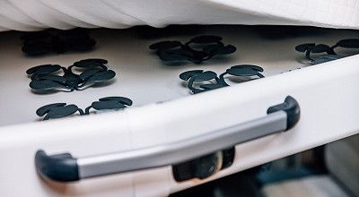 Hubbett mit Tellerfedern im Sunlight Wohnmobil T 66S