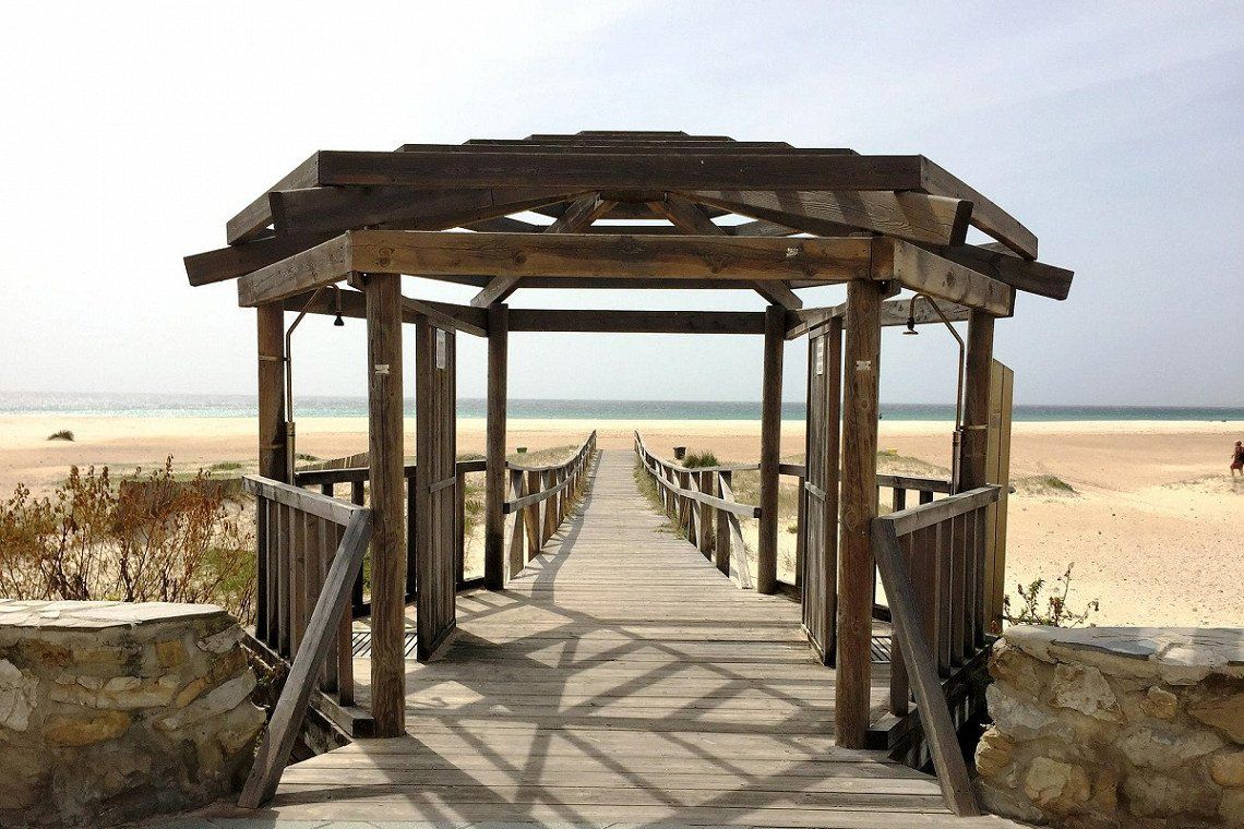 Sandstrand von Tarifa, Spanien