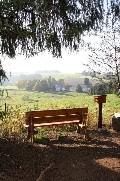 Ruhebank am Meditationspfad Rindschleiden