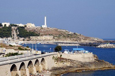 Blick auf den Hafen von Santa Maria di Leuca