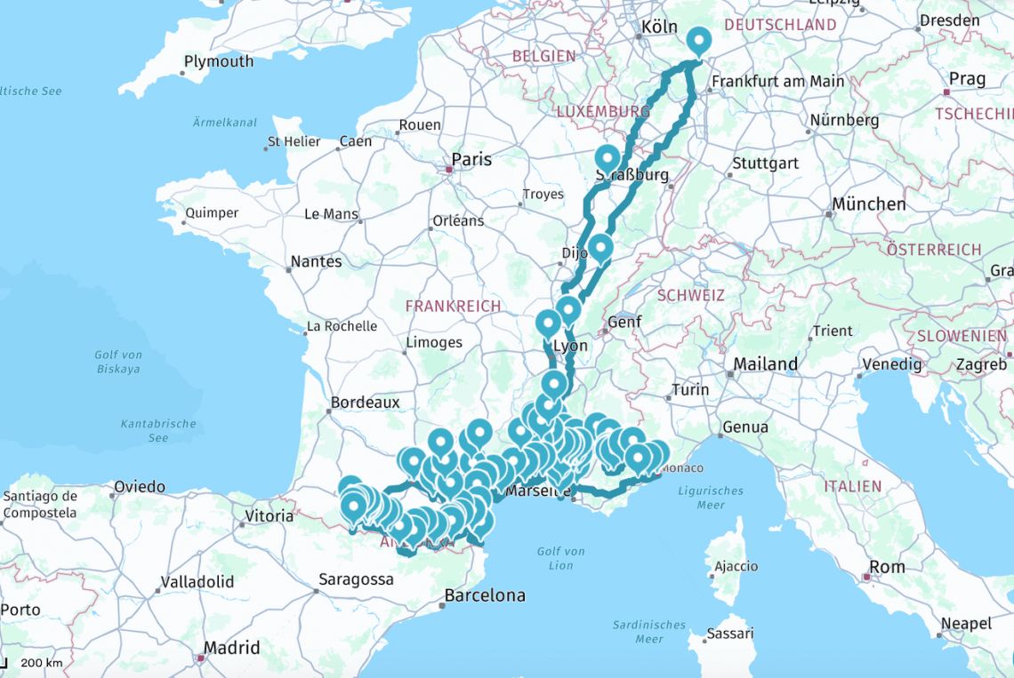 Reis plannen: Luberon-Provence-Occitanië-Pyreneeën-Ardeche