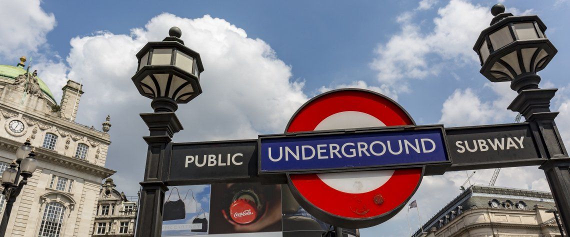 An underground station in London, England