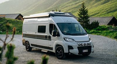 Corigon Campervan von aussen und vorne