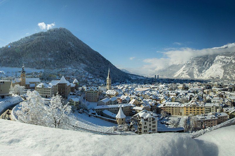 Winter wonderland holiday in Chur, Switzerland