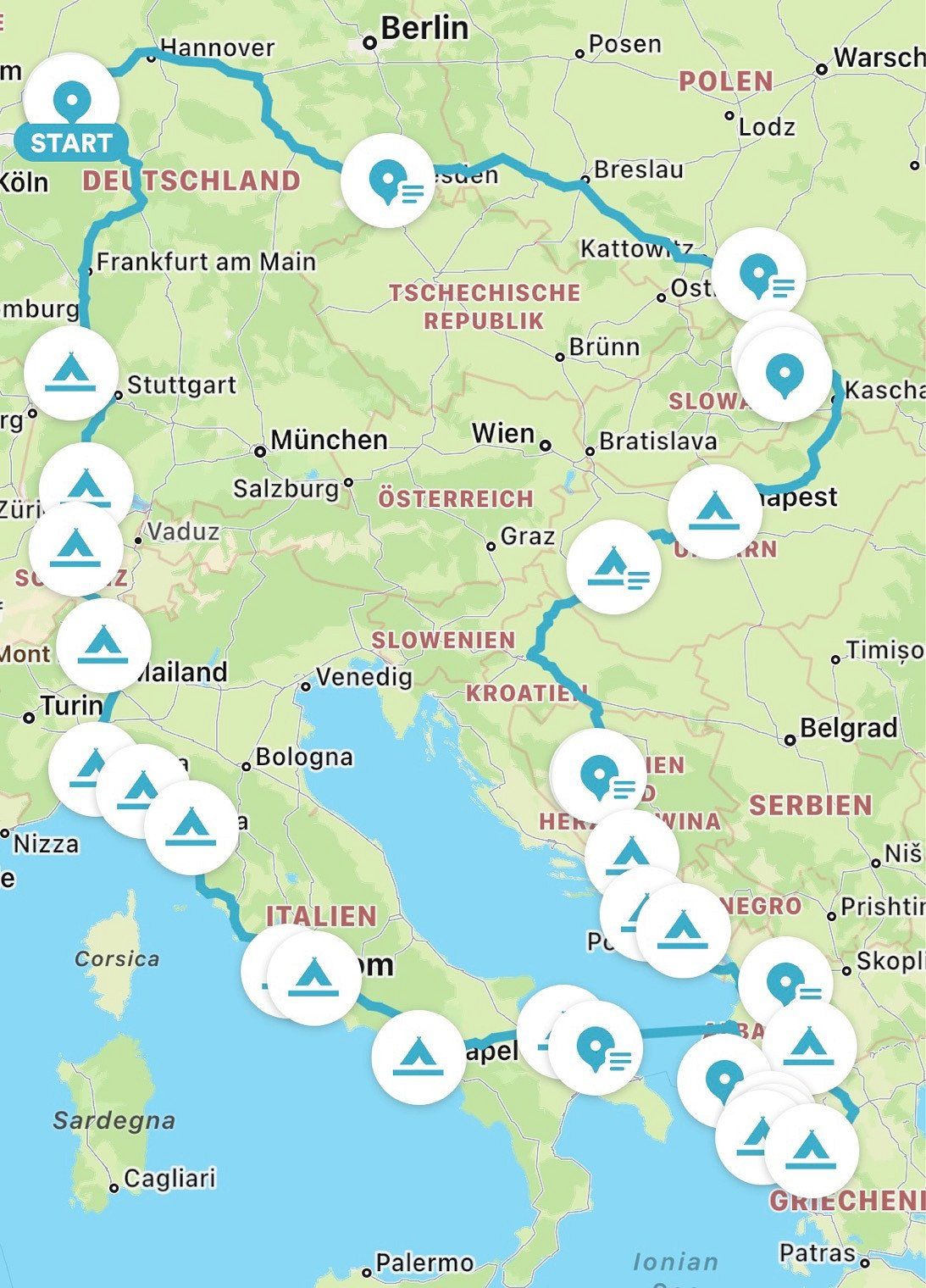 Balkan en Italië