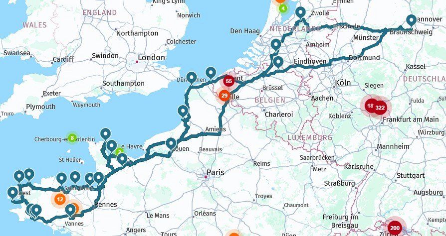 With the motorhome to Brittany Summer 2025