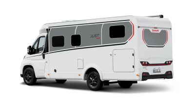 Dethleffs Wohnmobil Just Van T5 von aussen Fahrerseite
