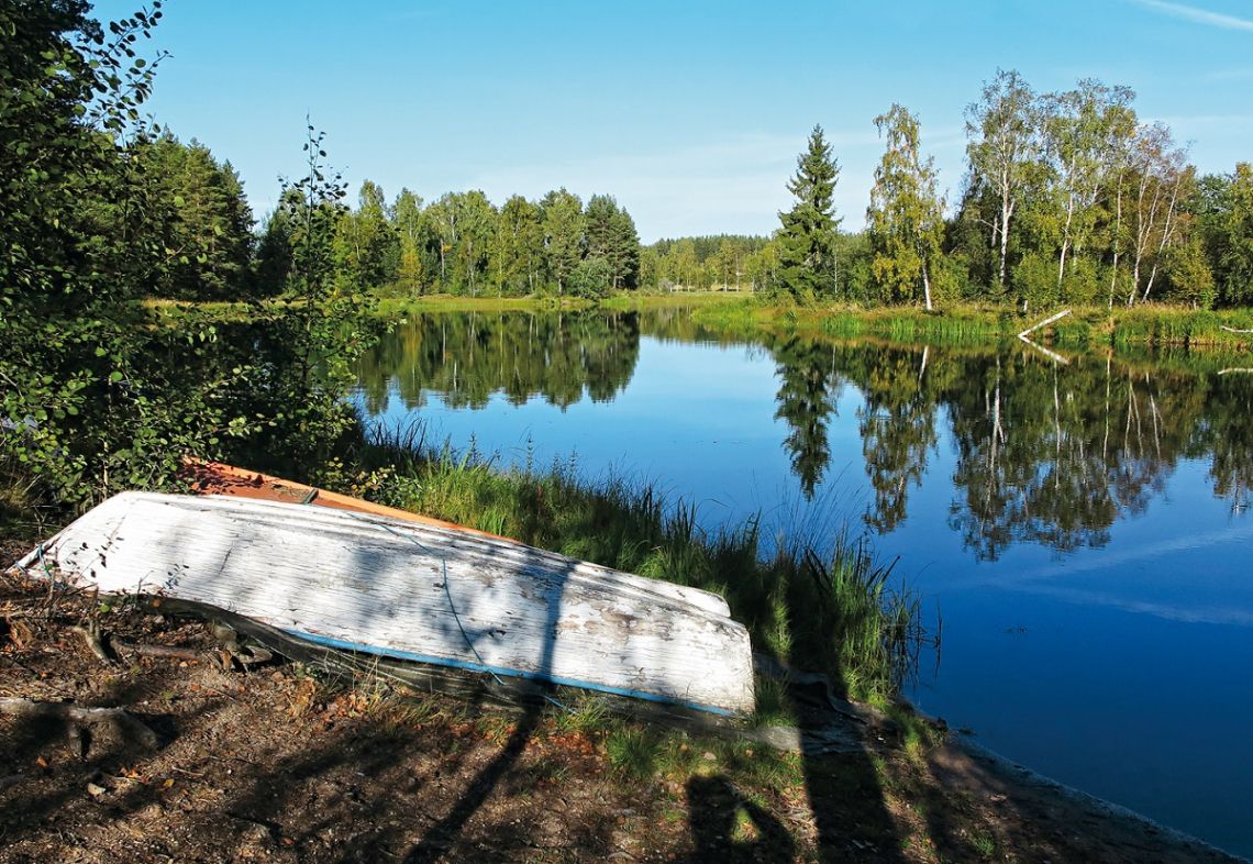 Fluss Sundbornaan, Schweden, Dalarna