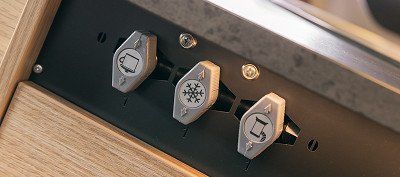 A manual gas switch for an absorption refrigerator in a Sunlight motorhome