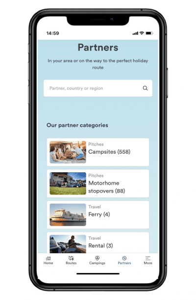 Partners for the digital Freeontour member card in the Freeontour app