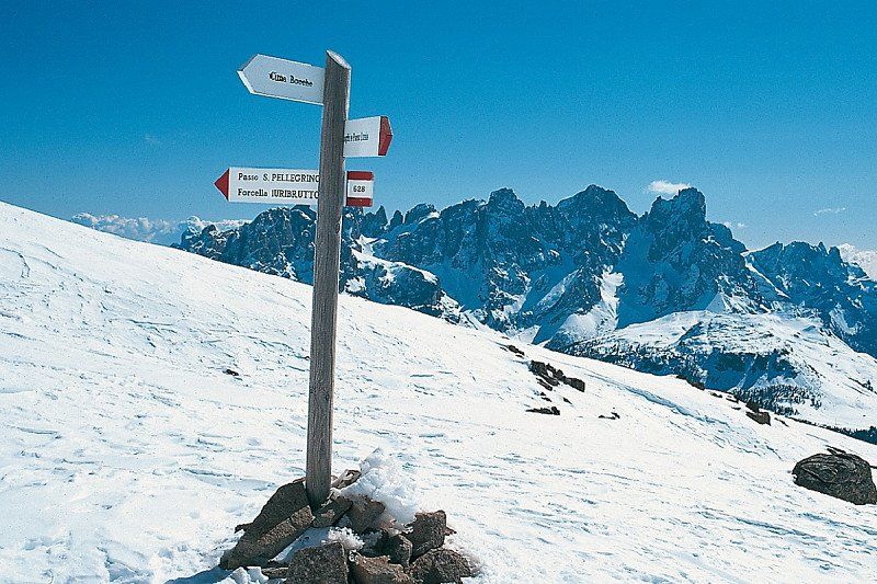 Leichte Skitour in den Dolomiten am Cima Bocche