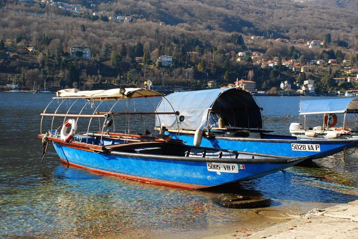 Boote der Fischer von der Isola dei Pescatori