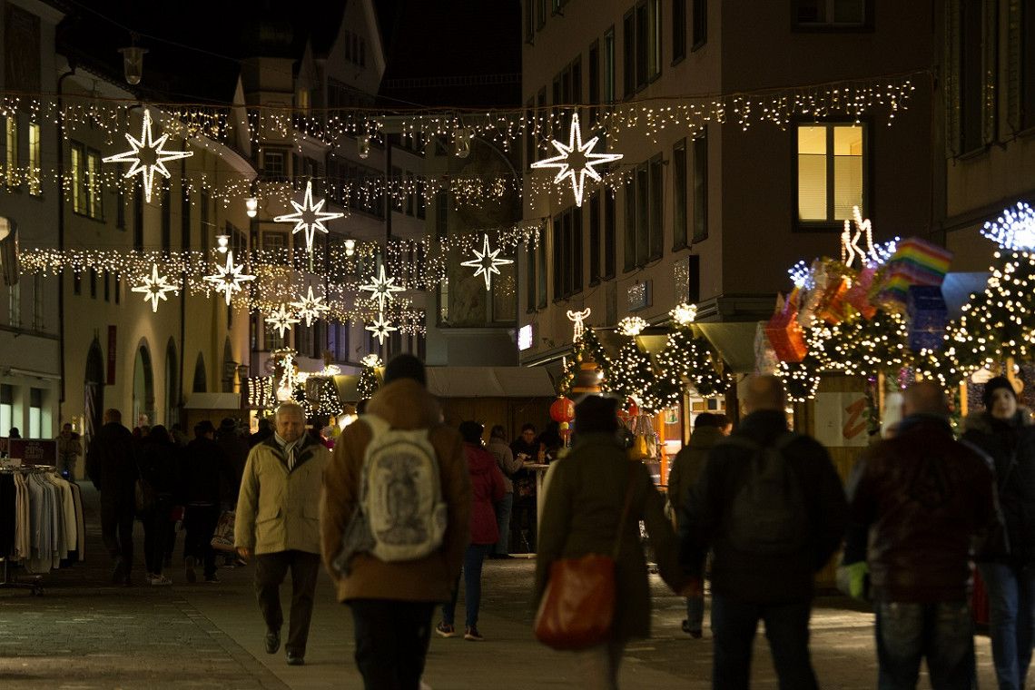 The Christmas market in the Old Town of Chur
