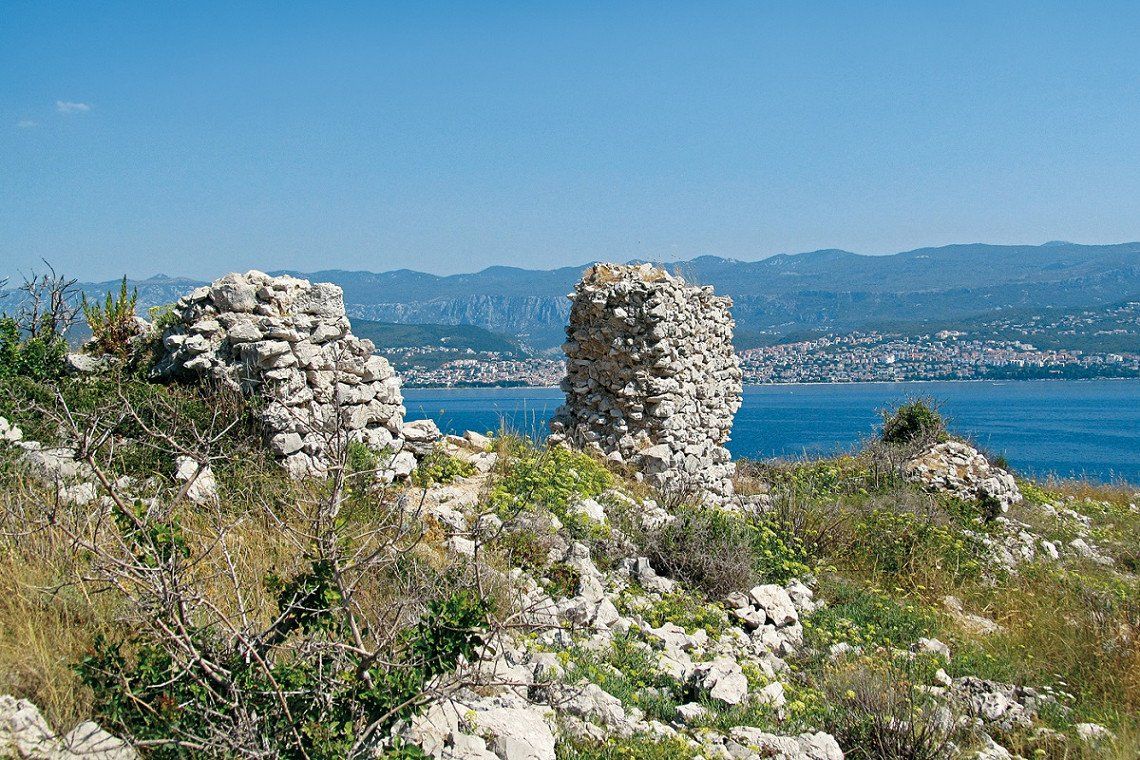 Ruinen der byzantinischen Festung genannt römische Villa