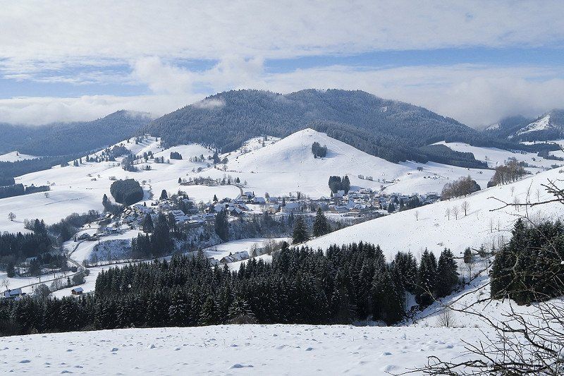 Schneeschuhtour im Schwarzwald auf den Blößling