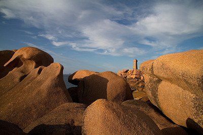 Rocks Pink Granite Coast, Bretagne