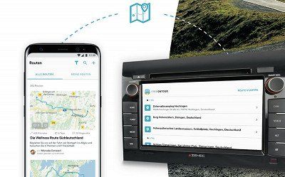 transfer your route from your smartphone to your navigation system