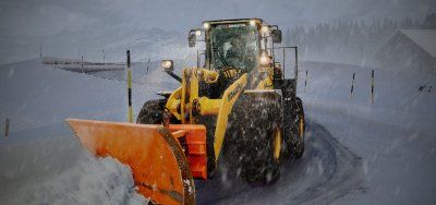 Snow-clearing vehicle