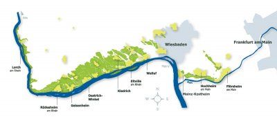 Grafische weergave van de regio Rheingau
