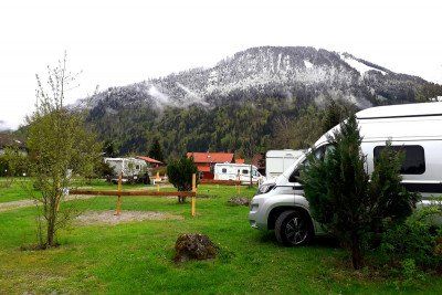 Campingplatz Alpsee in Immenstadt in der Nebensaison