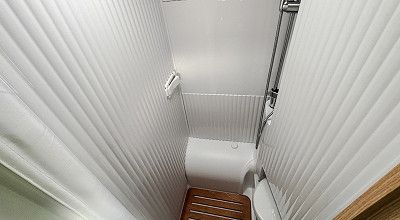 Duschkabine im Variobad des Sunlight Wohnmobils V 67 S