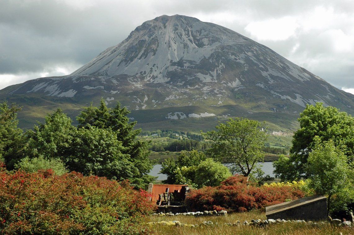Blick auf den Mount Errigal, Donegal