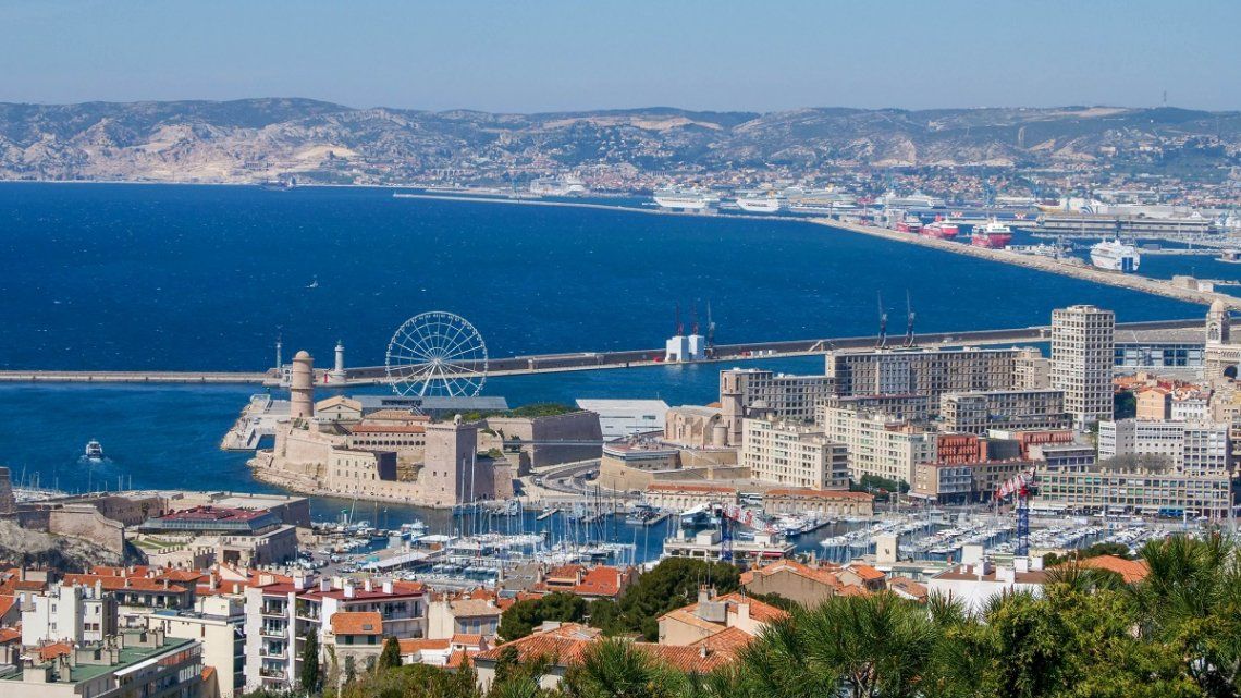 Panoramablick auf Marseille