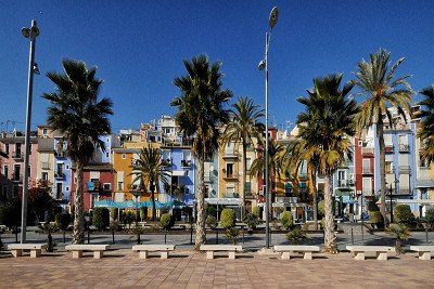 Colourful houses in Villajoyosa