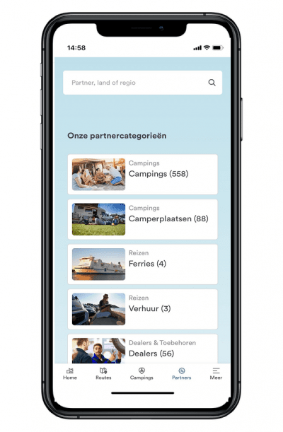 Partners voor de digitale Freeontour klantenkaart in de Freeontour app