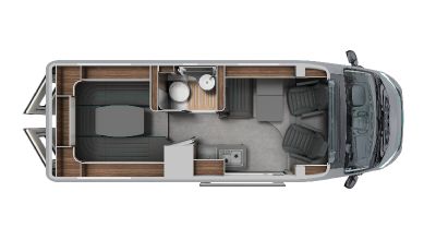 Grundriss des Laika Campervans Ecovip Performance 645