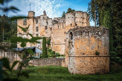 Ruins of Beaufort Castle in the Mullerthal region