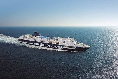 The Grimaldi Lines Ferry Cruise Roma at sea