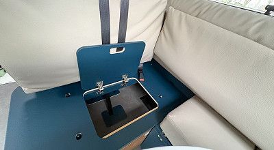 Stauraum unter der Sitzbank im Laika Wohnmobil Kreos L 5009 MB