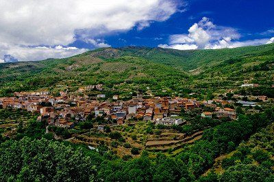 Panoramablick von oben auf Garganta la Olla