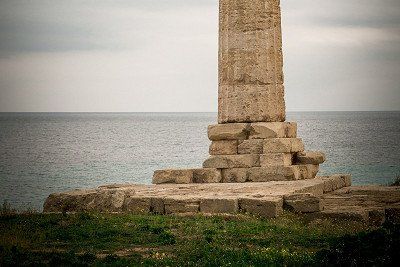 Saeule des Tempels der Hera Lacinia am Capo Colonna