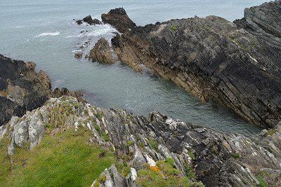 Klippen auf Sherkin Island, Irland 