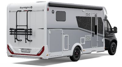 teilintegriertes Sunlight Wohnmobil T68 XX von aussen hinten